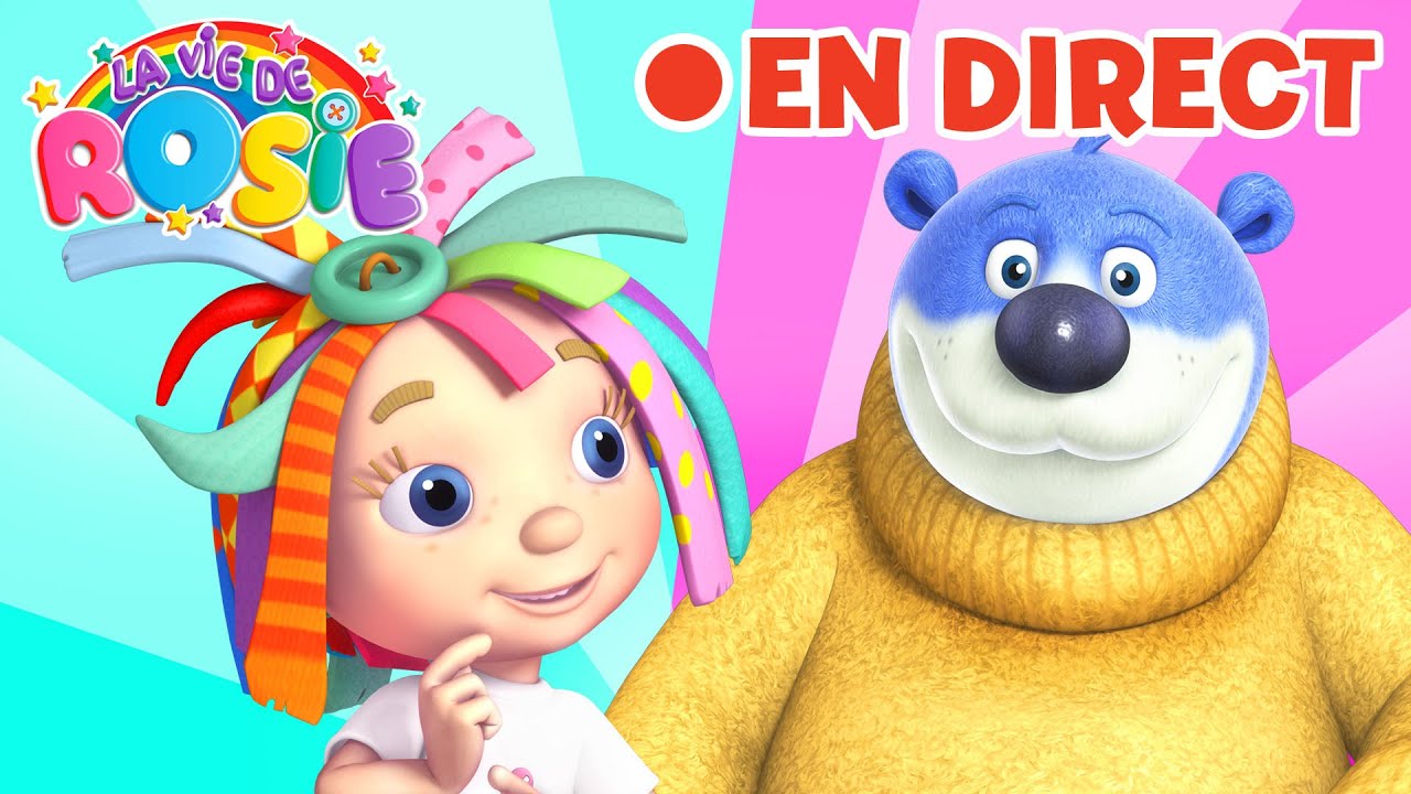 🔴| EN DIRECT: Le marathon de l'amitié de Rosie 💕 Dessins animés préscolaires : du plaisir non-stop !