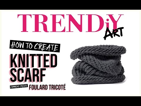 Trendiy Art Knitted Headband /& Scarf Kit