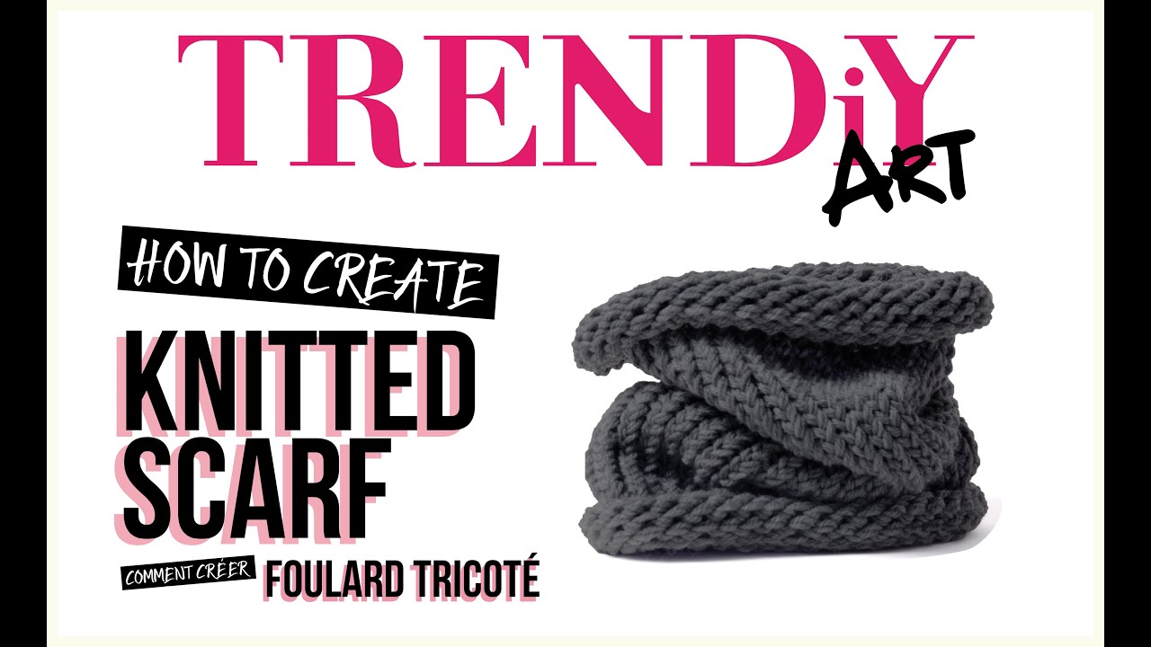 Trendiy Art Knitted Headband /& Scarf Kit