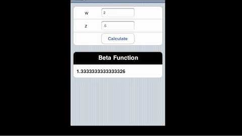 Beta Function iOS App Video