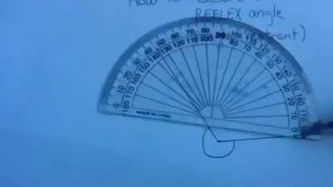 How to Measure a Reflex Angle Using a Protractor