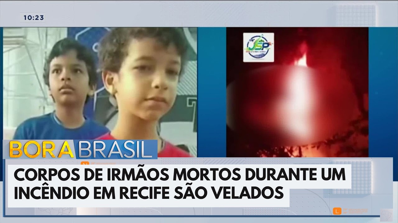 Corpos de crianças mortos em incêndio são velados | Bora Brasil