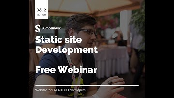 Static sites - Webinar # 1- 6.12.2017 | Artem Daniliants
