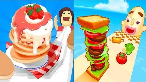 Pancake Run | Sandwich Runner - All Level Gameplay Android,iOS - TikTok Gameplay Video 2025