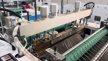 Fully automatic Rolling Drawstring garbage trash bag making machine
