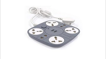Unboxing Of Axmon Extension Cord with 2 USB Charging Ports and 6 Socket Electric Board.