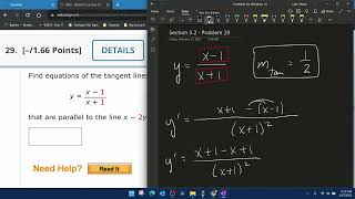 Calculus 1 - HW#3 Question #29 - WebAssign