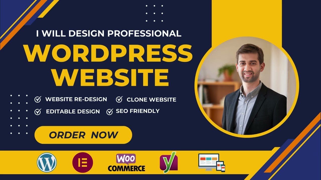 Fiverr gig video for WordPress website design services