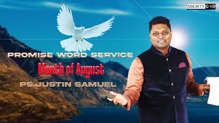 August Month Promise Word Service |  Ps.Justin Samuel | Church Of The Mighty God |