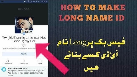 How to Make Long Name iD || Facebook pr long name kesy lakhty hein