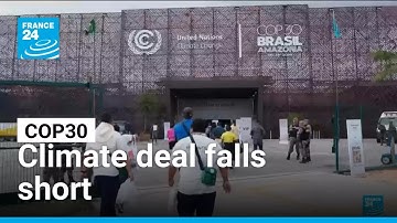 COP30 climate deal falls short sidestepping fossil fuels • FRANCE 24 English