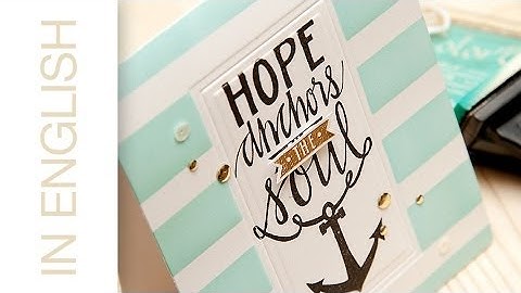 CASD#21: One layer card, masking and embossing with a die.