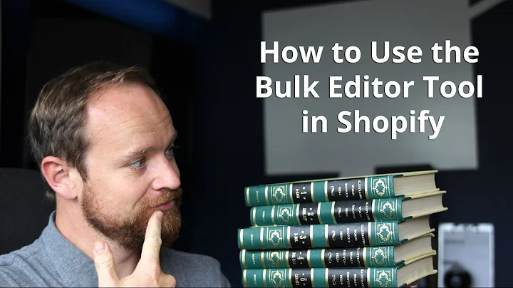 Efficient Product Editing with Shopify's Bulk Editor Tool