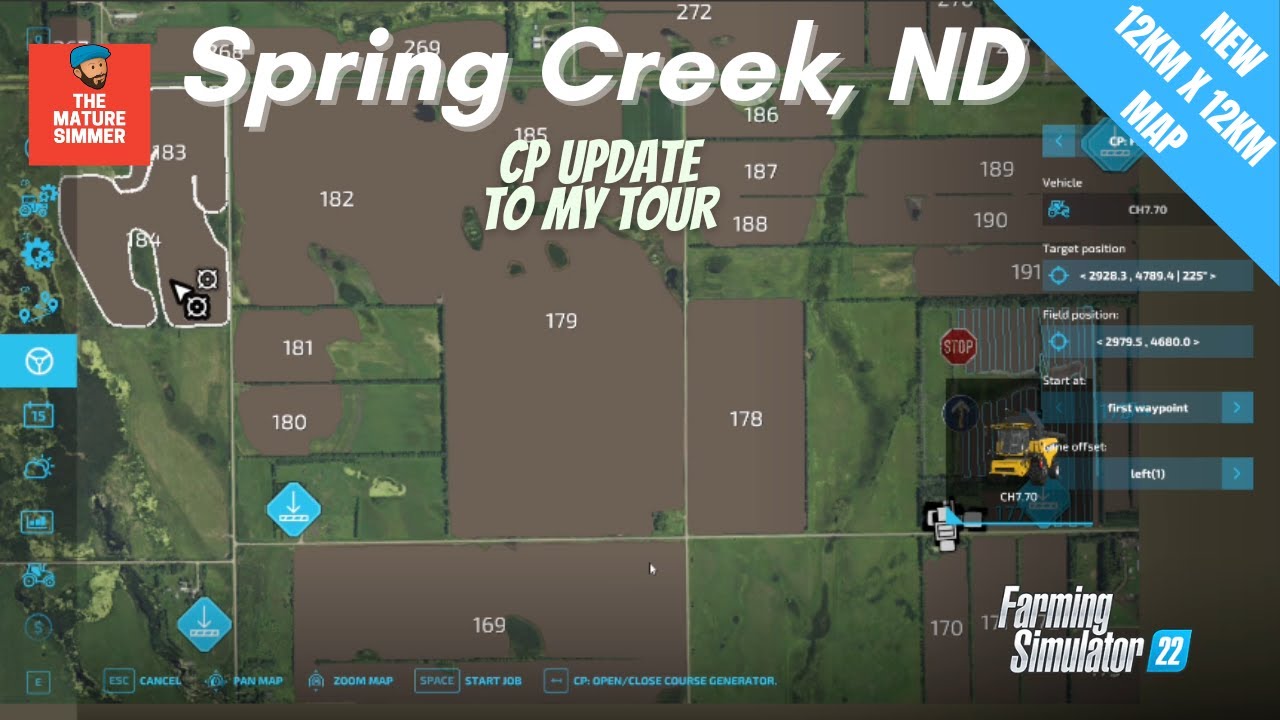 I UPDATE MY TOUR NEW FS22 MAP Spring Creek, ND Map Farming