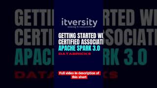 Getting started with Databricks certified associate developer for apache spark short