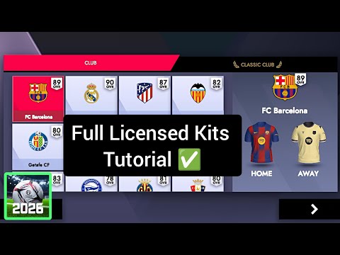 Football League 2026 Licensed Kits & Faces Installation Tutorial