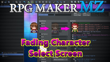 RPG Maker MZ Create-a-Mechanic: Fading Character Select Screen
