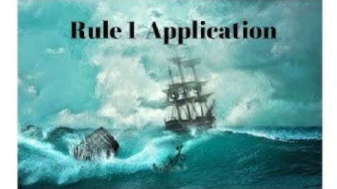 Rules of Road - Rule 1 (Application)
