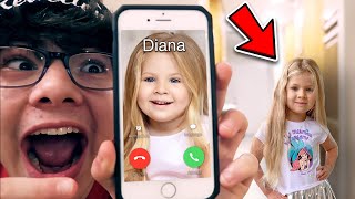 CALLING THE REAL DIANA (FROM KIDS DIANA SHOW)!! *SHE BROKE INTO MY HOUSE* screenshot 1