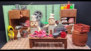 LITTLE NIGHTMARES | Twin Chefs and the Six with Clay |  Diorama Kitchen