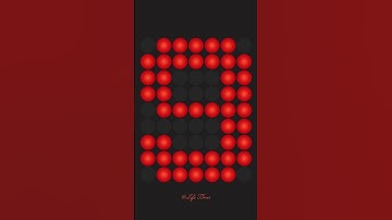 Red Dot LED Countdown 🔴 Numbers from 9 to 0 with Voice #countdown #timer #shorts