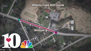 Sinkhole closes westbound lanes of Dandridge Avenue in Knoxville
