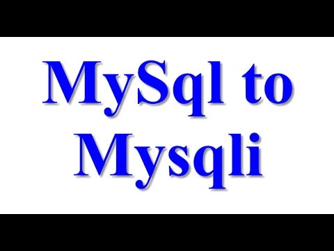 mysql กับ mysqli  2022 Update  MySql to MySqli ถึงเวลาเปลี่ยนมาใช้ Mysqli แก้ไข เพิ่มโค้ดนิดเดียวเอง