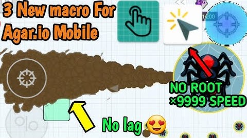 Macro for Agar.io Mobile / Agar.io Macro / 3 New macro button *NO ROOT* x9999 speed (Agario Mobile)