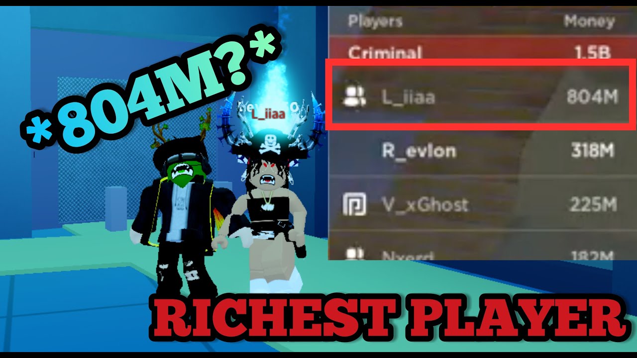 Grinding With The Richest Jailbreak Player 804m Cash - who is the richest person in roblox jailbreak