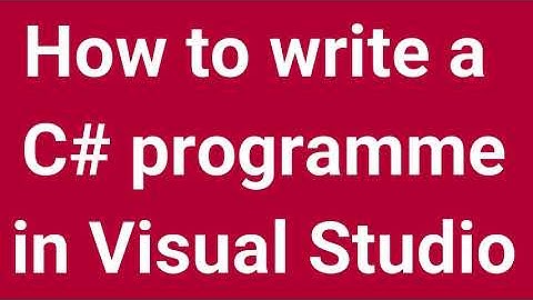 How to write a C# programme in Visual Studio 2015 | Part 3