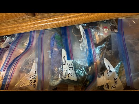 Quick tip with Joy #95. Organize laces and trims; another option.