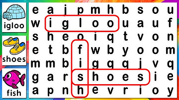 Spell and Find the Hidden Words (Word Search for Kids)