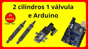 Controle de 2 Cilindros Pneumáticos com 1 Válvula e Arduino #rarospneumatica #arduino