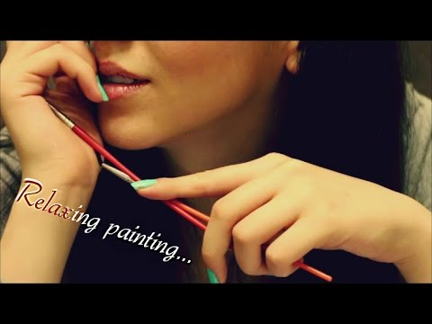 ASMR With My BOYFRIEND & RELAXING PAINTING  ASMR Whisper ASMR Soft Spoken Binaural