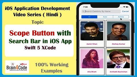 How to use Scope Button with Search Bar to refine Search in Swift 5 XCode | Hindi | iOS Apps