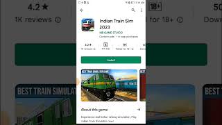 ​Indian Train Sim 2023 Download #shorts| #viral screenshot 2