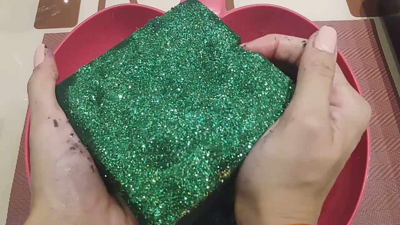 6 MINUTES CRUSHING AND PRESSING DRY AND WET FLORAL FOAM WITH LOTS OF