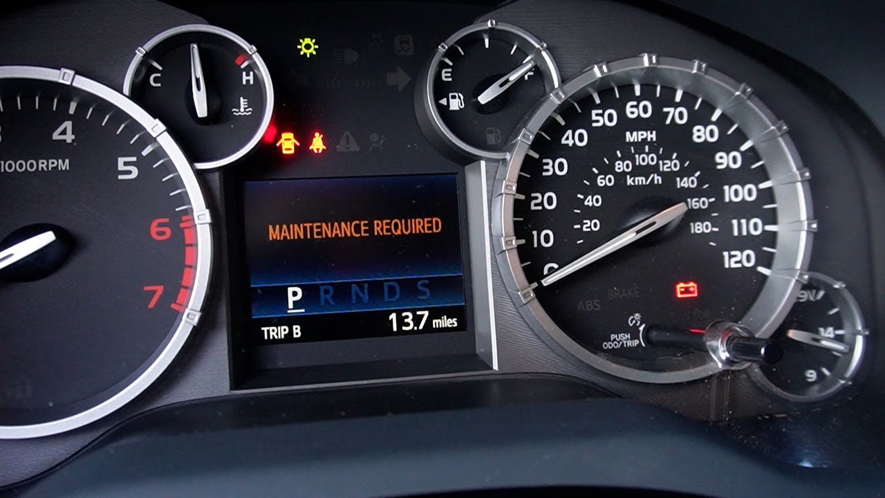 How to reset maintenance light on 2000-2015 Toyota Tundra Sequoia | In ...
