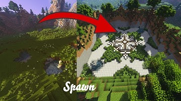 Minecraft spawn build time-lapse