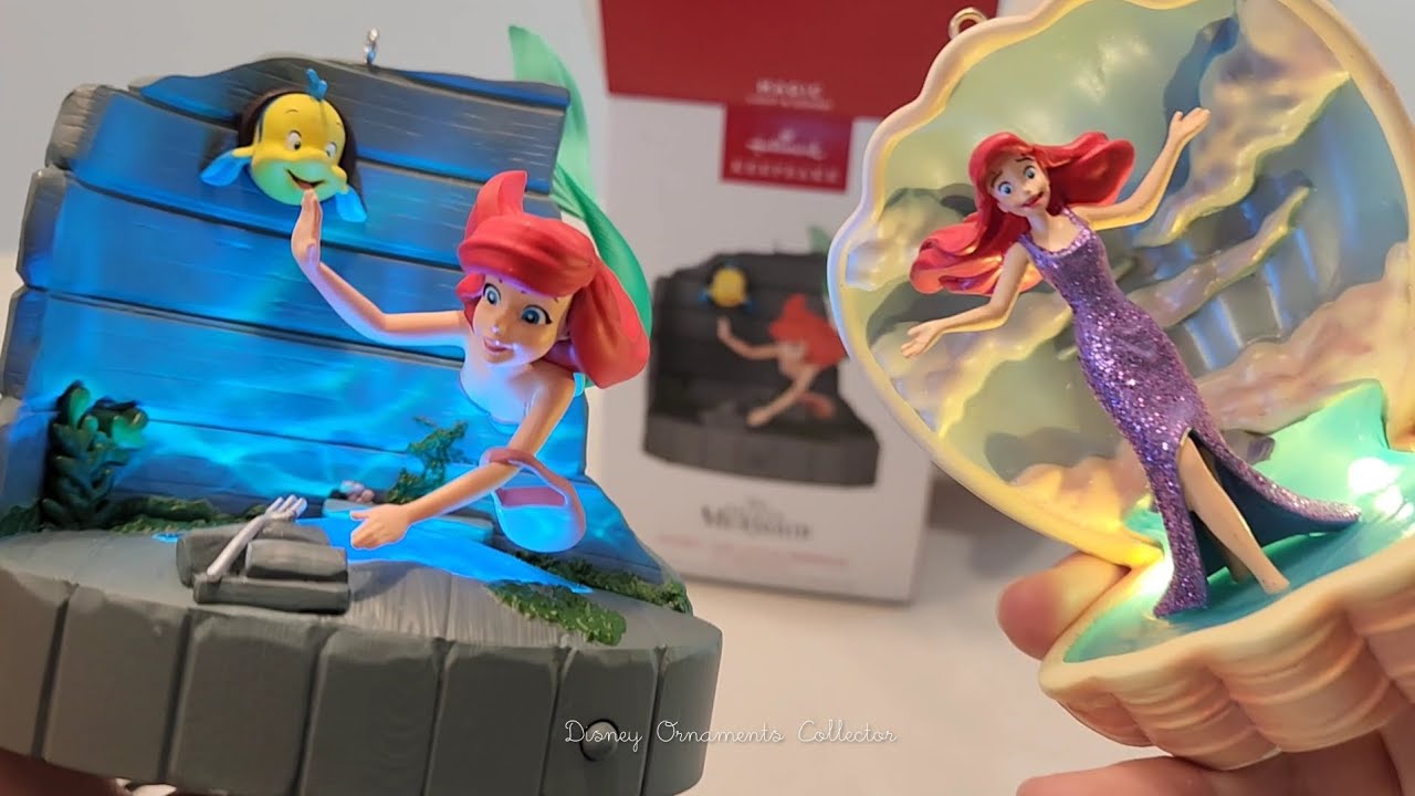 Disney Princess Christmas Ariel Ornament 2024, The Little Mermaid Hallmark•Sketchbook Ornament