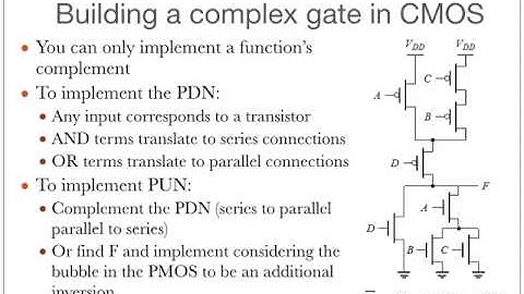 Digital ICs Lec 3 Part 1: Static CMOS logic