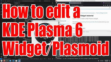 How to edit a KDE Plasma 6 Widget or Plasmoid tutorial - March 2025 - 44376a3e