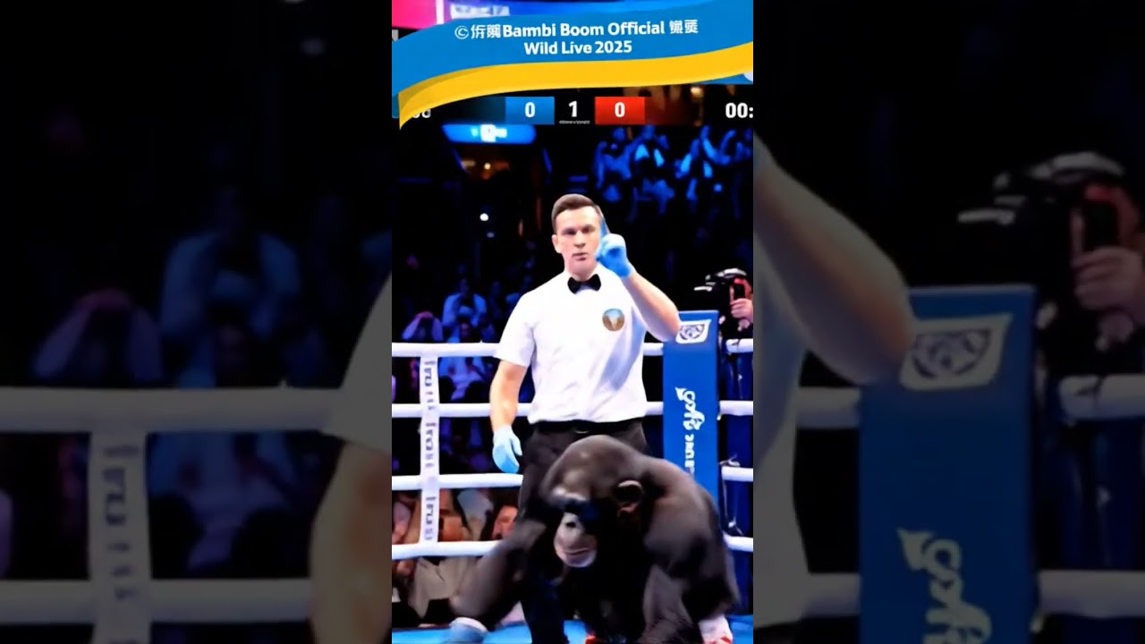 🥊 Olympic Animal Games 2025: Chimpanzee KOs Orangutan! 💥🦧🦍