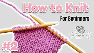 How to Knit The Purl Stitch for Beginners | Stockinette Knitting | PassioKnit Kelsie