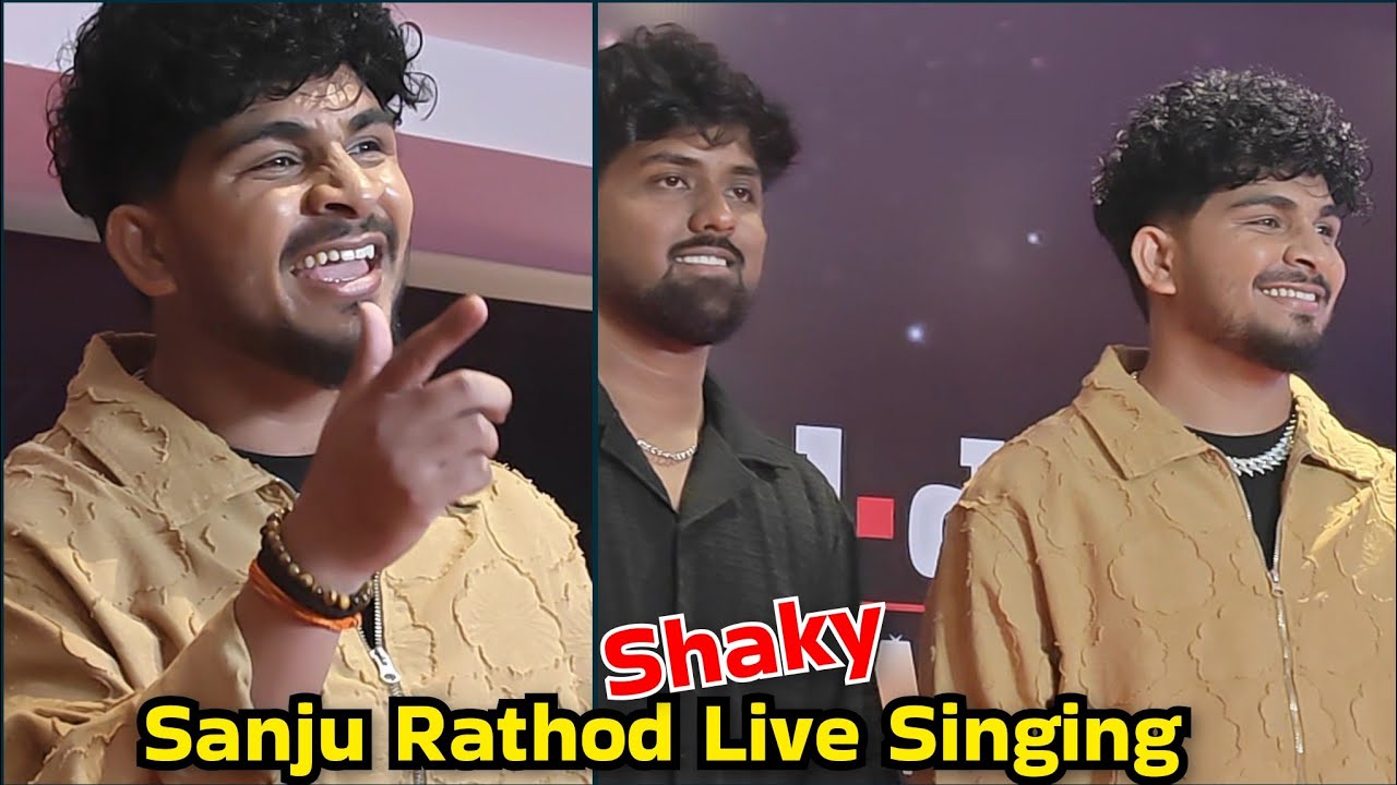 Sanju Rathi Sanju Rathod SR sets the Red Carpet on fire with his live performance ...