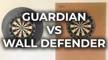 Comparing the Viper Guardian and Wall Defender Dartboard Surrounds