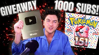 1000 SUBSCRIBER SPECIAL + GIVEAWAY + ASK ME ANYTHING + POKEMON JAPANESE 151 OPENING