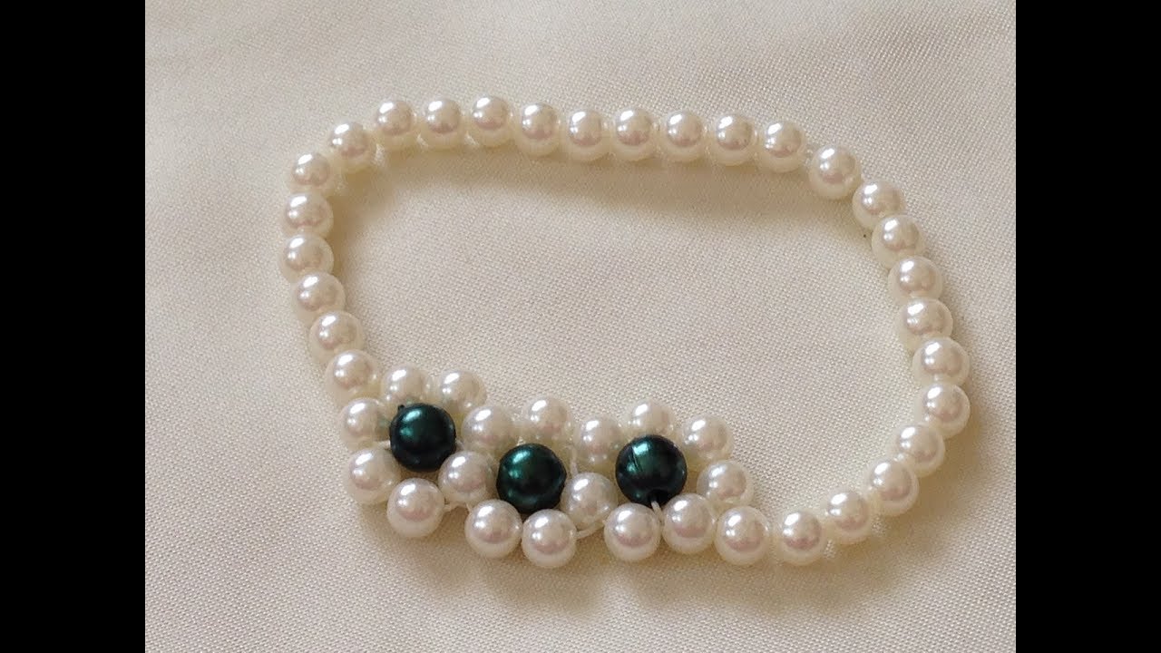 Homemade Beginner Jewelry Making Project A Diy Clustered Pearl Bracelet ·  How To Make A Pearl Bracelet · Jewelry on Cut Out + Keep