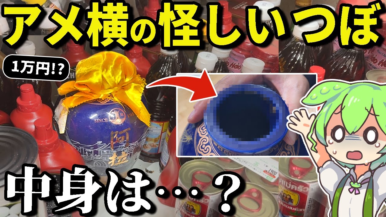 アメ横センタービル地下街「怪しすぎる1万円の壺」の中身が衝撃すぎた・・・【ずんだもん＆ゆっくり解説】