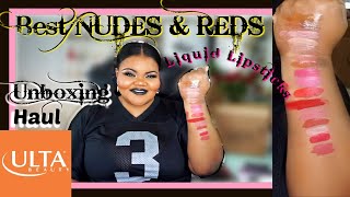BEST NUDE &amp; RED Lipsticks at ULTA BEAUTY | Collective Haul &amp; Unboxing
